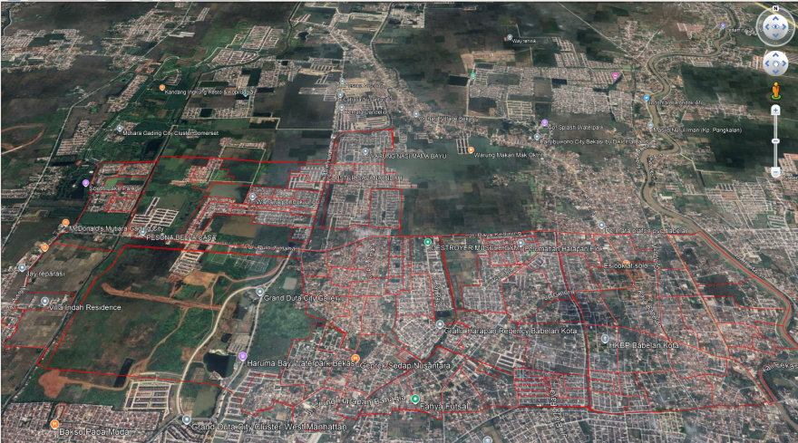 Penetapan dan Penegasan Batas Desa Babelan kota Kecamatan Babelan